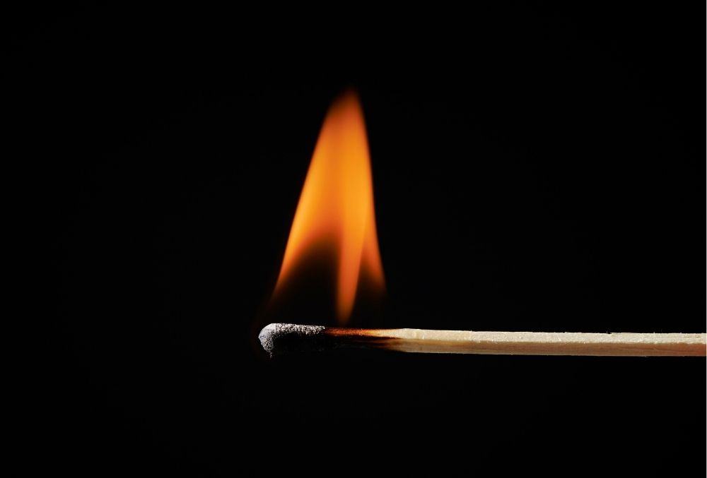 Can sandpaper light a match?